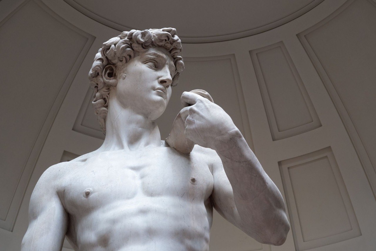 Il David di Michelangelo alla Galleria dell'Accademia